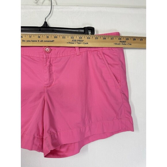 Lilly Pulitzer 5” Callahan Shorts Womens 12 Bright Pink Mid Rise Cotton 26712 - Picture 4 of 9